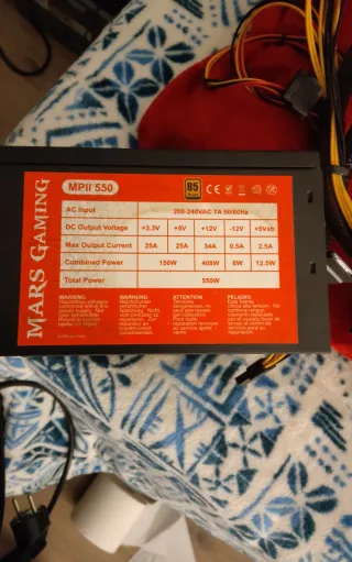 Fuente Alimentación Mars Gaming MPII 550W