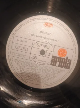 Mecano Descanso Dominical LP Vinilo