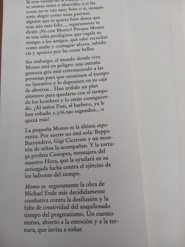 MOMO Michael Ende y RITOS IGUALES T Pratchett