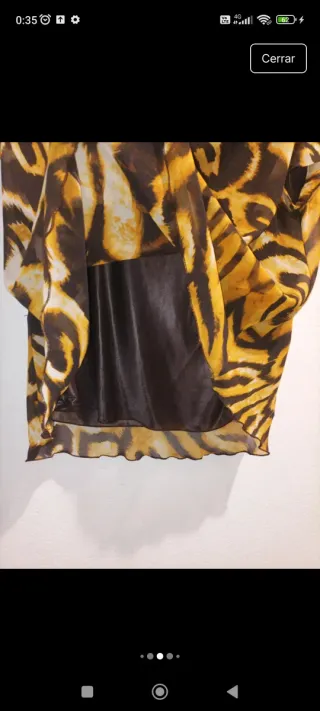 Traje de señora estampado