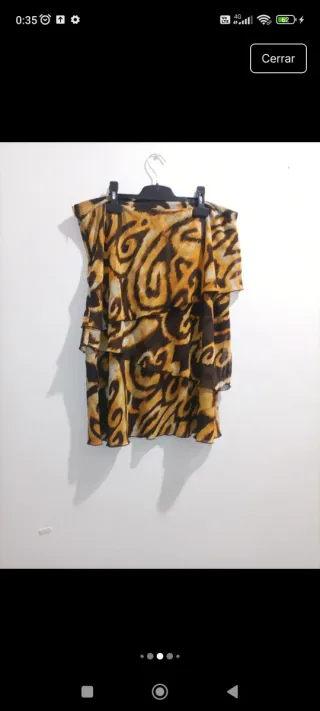 Traje de señora estampado