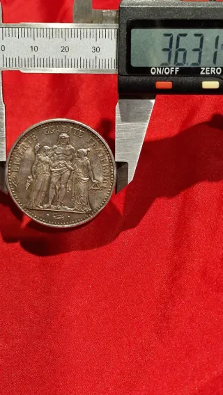 Moneda 10 Francos Franceses Plata 1965