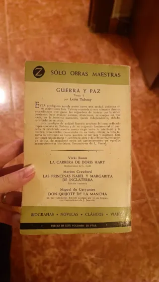 Libro "Guerra y paz"