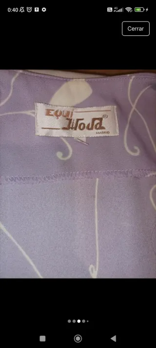 Traje falda señora estampado floral