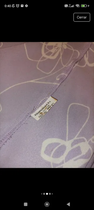 Traje falda señora estampado floral