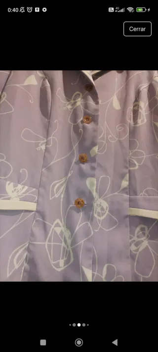 Traje falda señora estampado floral