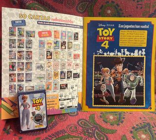Toy Story 4 Álbum y Trading Cards. Completos.