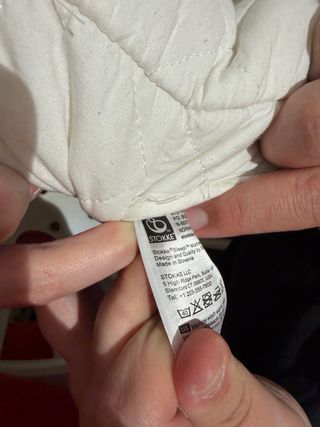 Cuna Stokke ovalada blanca