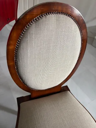 Silla de comedor tapizada madera y mesa