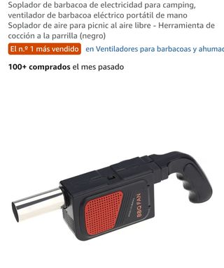 Ventilatore per barbecue BBQ FAN in metallo/plastica