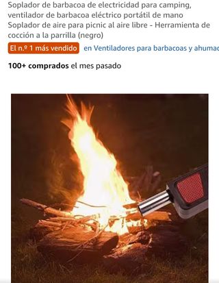 Ventilatore per barbecue BBQ FAN in metallo/plastica