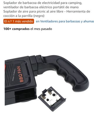 Ventilatore per barbecue BBQ FAN in metallo/plastica