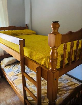 Litera de madera de pino