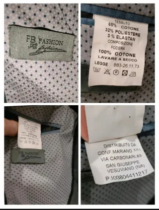 Giacca Uomo FB Fashion Slim Tg S