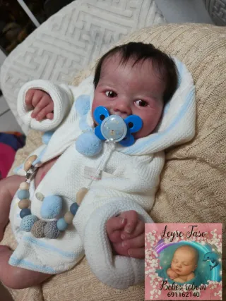 Bebé Reborn Pelo Injertado y pintado