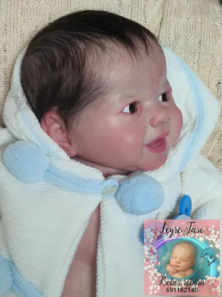 Bebé Reborn Pelo Injertado y pintado