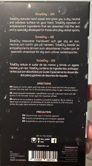 Spray 4on Total Dry - Sweat Blocker