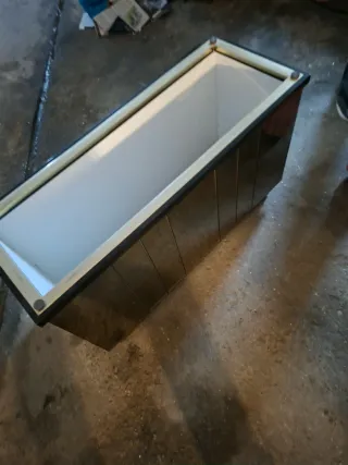 Maceta Grande Acristalada Negra y Dorada