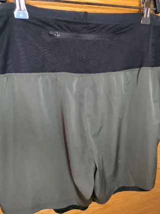 Pantalón Malla Trail Running Verde Negro Talla M