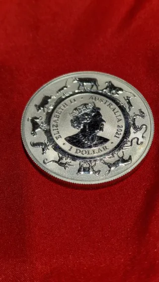 Moneda Plata 1 oz .999 Año del Buey
