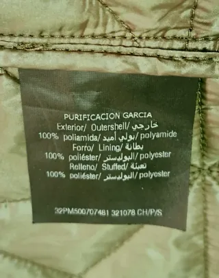 Parka Purificación García Verde Talla M