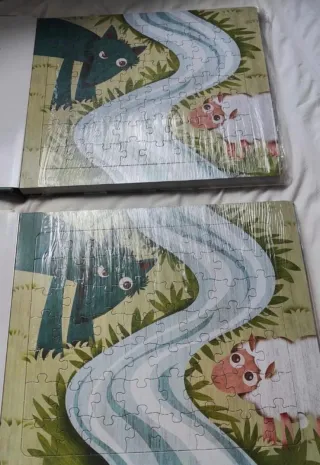 Libro puzzle fábulas de la fontaine cuento nuevo