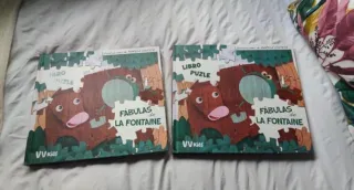 Libro puzzle fábulas de la fontaine cuento nuevo