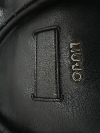 Bolso Liu Jo Negro Grande Dorado