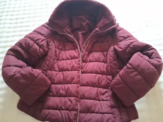 Chaqueta acolchada granate