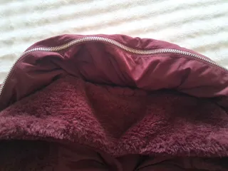 Chaqueta acolchada granate