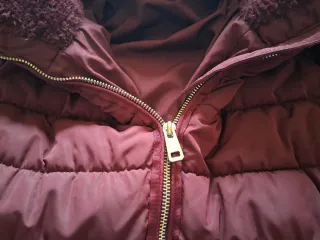 Chaqueta acolchada granate