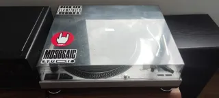 Tocadiscos Acoustic Control Gris.Sin bisagras.