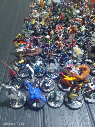 Colección Heroclix +1000 Miniaturas MARVEL/DC