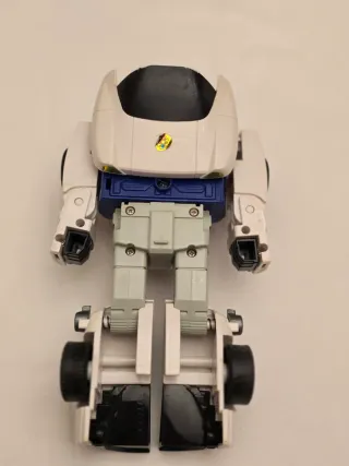 Coche policía transformable con luz y sonido