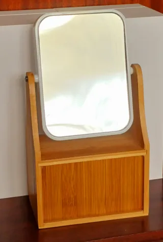 Tocador Espejo Madera con 2 Cajones 17x30x10