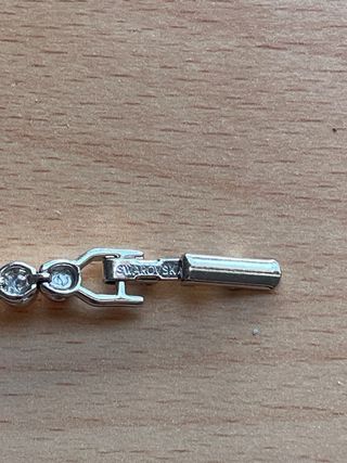 Pulsera Swarovski Rosa y Plateada