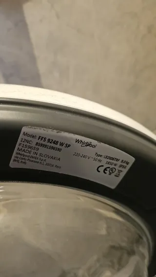 Lavadora Whirlpool 9 kg AVERIADA