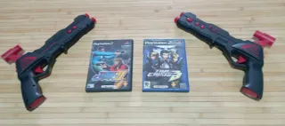 2 Pistolas RGT G1 + Time Crisis 2 y 3. PS2