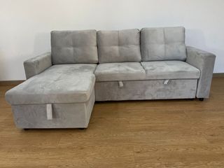 Sofá de 3 plazas 215cm moderno – Reversible y con almacenamiento