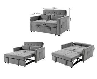 Sofá Cama Matrimonial Japón Práctico y Moderno