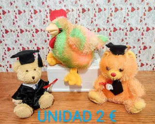 MUÑECOS PELUCHES A 1 € / 1'50 € / Y 2 €