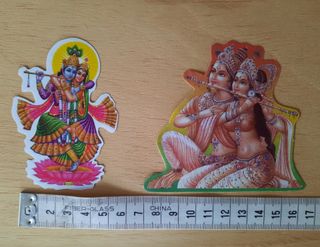 Pegatinas Radha y Krishna