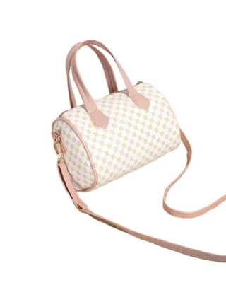 Borsa Donna Cilindrica Fantasia Geometrica