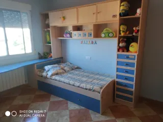 Cama nido infantil azul