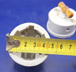 2 Interruptores Antiguos de Porcelana