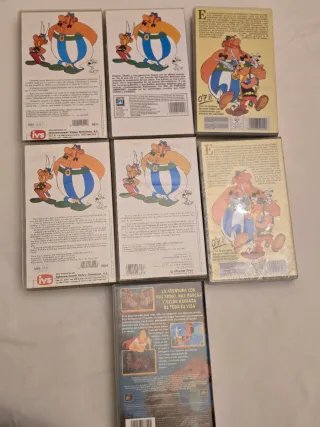 Lote 7 VHS Asterix y Obelix + 2da de piecito