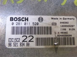 Centralita motor ecu peugeot 0281011520 406 109409