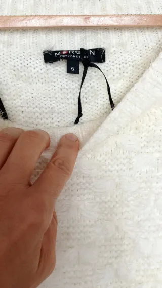 Jersey Morgan pelo suave beige talla s