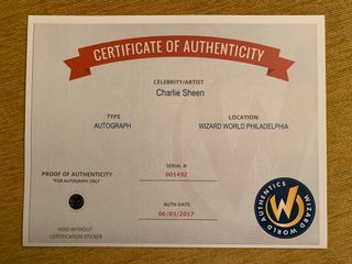 Foto Firmada por Charlie Sheen - Hot Shots 2