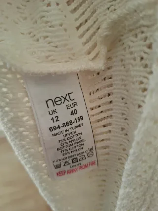 Vestido Crochet Next Boho Chic Tamanho Único